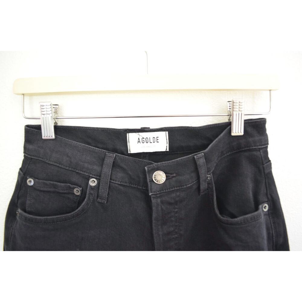 Agolde Nico High Rise Slim in Black - Picture 3 of 6